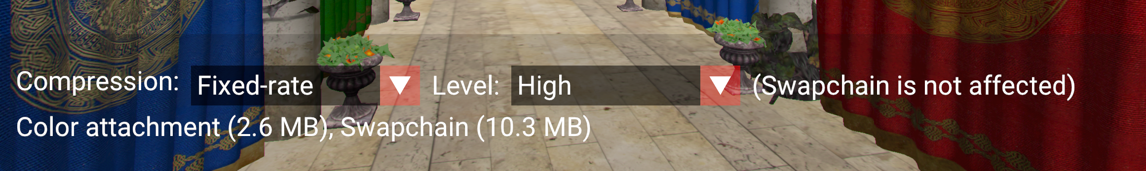 Image Compression Control sample