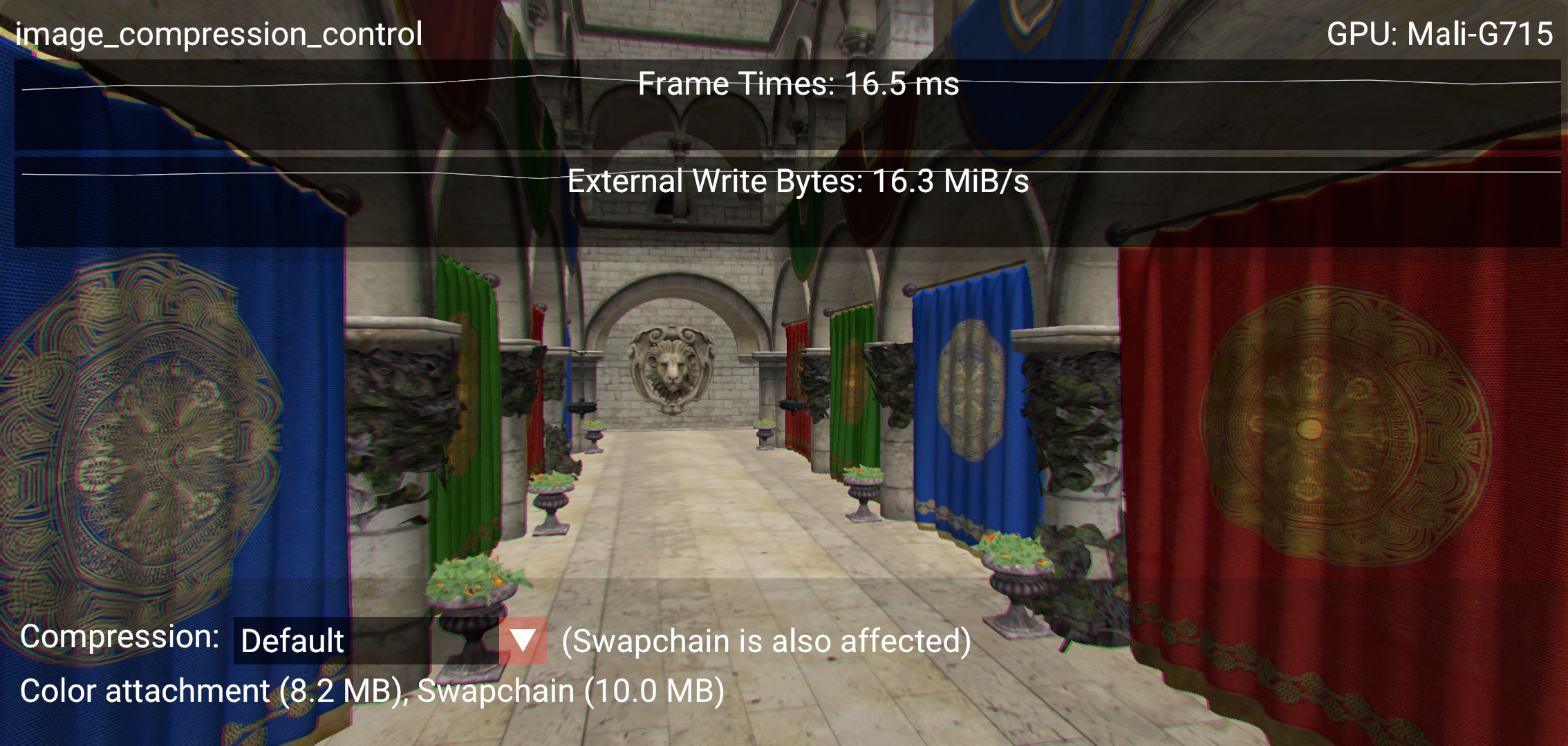 Image Compression Control sample